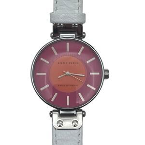 Anne Klein Sherbet Colored Women's Watch 34mm WR 100 Feet - New Battery Leather